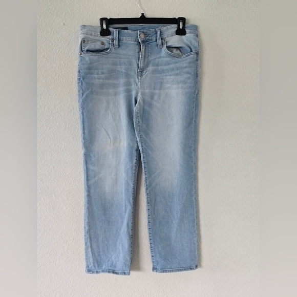 J. Crew Cropped Jeans Womens Sz 30 Clasic Vintage Blue Light Wash - Picture 6 of 16